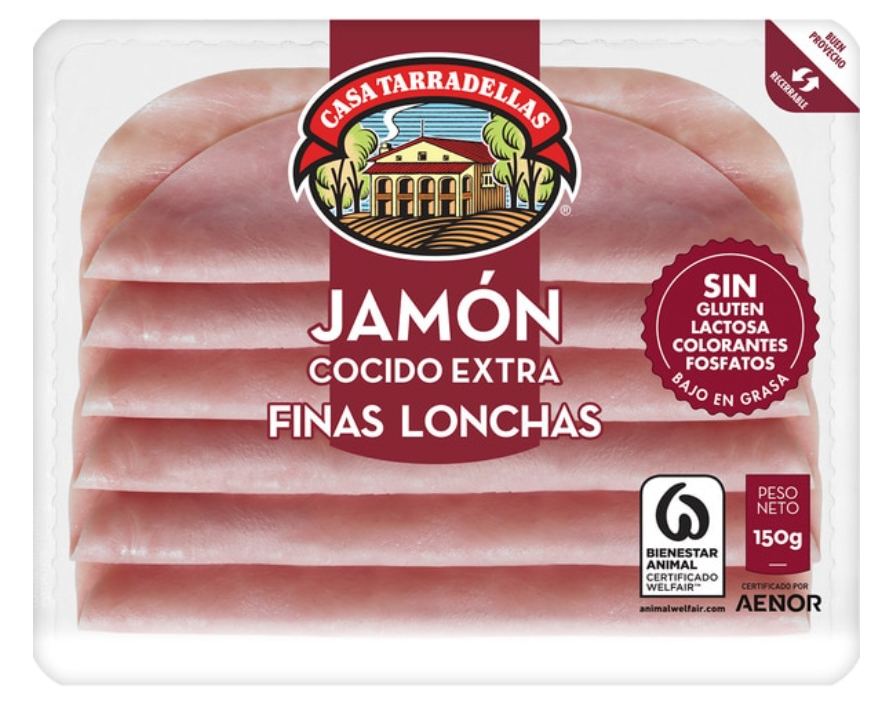 Ensalada mixta con jamón de york extra.